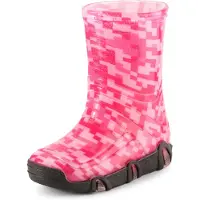 Ladeheid Enfants Filles Garçons Bottes en caoutchouc doublées Swk2021BW (modèle-44, 25/26)