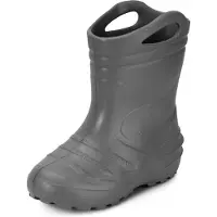 Ladeheid Kinder Mädchen Jungen federleichte Eva Gummistiefel KL051-S (Graphite, 32 EU)