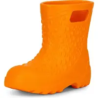 Ladeheid Enfants Filles Garçons Bottes de pluie légères Eva LADW006 (Orange, 30/31 EU)
