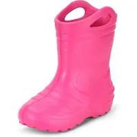 Ladeheid Kinder Mädchen Jungen federleichte Eva Gummistiefel KL051-S (Rose, 24 EU)