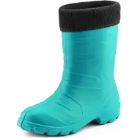 Ladeheid Femmes Thermo Eva Bottes en caoutchouc poids plume LALMG879 (turquoise/noir, 37 UE)