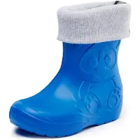 Ladeheid Bottes en caoutchouc ultra-légères pour enfants Thermo avec doublure LA-CA-Panda249 (bleu, 30/31)