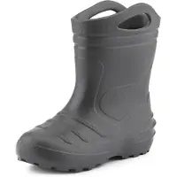 Ladeheid - Bottes en caoutchouc Eva Thermo ultra-légères pour filles et garçons, doublées, KL051 (Graphite, 24)