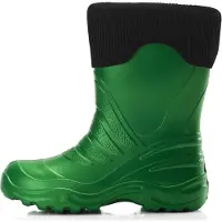 Ladeheid Enfants Filles Garçons Bottes de pluie thermo Eva doublées LA-861 (vert/noir, 28/29)