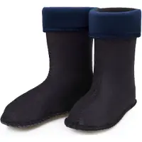 Ladeheid - Chaussettes chaudes pour bottes en caoutchouc pour filles et garçons - Doublure pour les modèles LA-KL-EVA-Kids, KL050 et KL045 (bleu foncé, taille 31 EU)