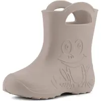 Ladeheid Eva - Bottes en caoutchouc pour enfants (garçons et filles) - Chaussures de pluie LA-CA-01 (beige clair, 34/35 EU)