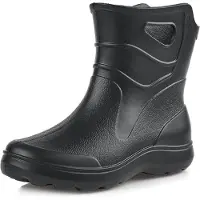 Ladeheid Femmes bottes en caoutchouc légères Eva KL027D (Noir, 39)