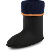 Ladeheid - Chaussettes chaudes pour bottes en caoutchouc, pour filles et garçons, à porter à l'intérieur des bottes KL058 (orange, taille 32 EU)