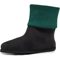 Ladeheid Enfants Bottes de Caoutchouc Chaussettes de Bottes Chaussettes Chauffantes pour Bottes de Pluie LA-CA-10 LA-CA-11(Vert Émeraude, 26/27)