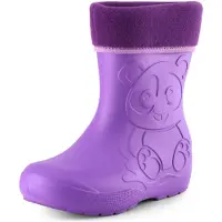 Ladeheid Eva Enfants Garçons Filles Bottes de pluie fourrées LA-CA-11 (Lilla, 28/29 EU)