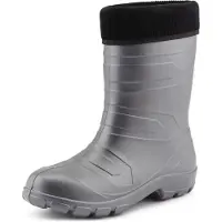 Ladeheid Femmes Thermo Eva Bottes de pluie LALMG879(argent/noir, 37 UE)