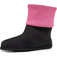 Ladeheid Enfants Bottes de Caoutchouc Chaussettes Intérieures Chaussettes Chauffantes pour Bottes de Pluie LA-CA-10 LA-CA-11(Rose, 24/25)