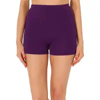 Merry Style Short pour femme , cuissard de cyclisme, sous-vêtement, shorty, short court, boxer en viscose MS10-391 (prune, XL)