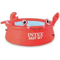 Intex Easy Set Crab Ø183x51cm Round Inflatable Pool Rouge 183 x 51 cm