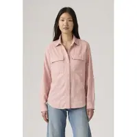 Levi's Doreen Utility Long Sleeve Shirt Rose L Femme
