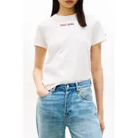 Tommy Hilfiger Essential Logo 2 Short Sleeve T-shirt Blanc S Femme