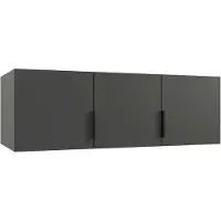 Wimex Porte-manteau pour armoire Modena 120x54x40cm blanc 3 portes graphite