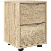 vidaXL Table de chevet avec tiroir Chêne Sonoma 30,5 x 30 x 43 cm