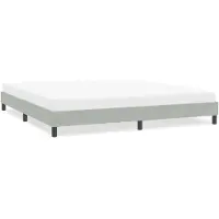 vidaXL Cadre de lit sans matelas gris clair 200x220 cm velours