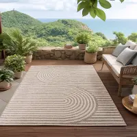 HomebyHome Tapis d’Extérieur Imperméable et Résistant aux UV Idéal pour Cuisine Balcon Terrasse Jardin et Salon, Taille: 120x170 cm