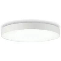 Ideal Lux Plafonnier moderne Halo Aluminium Blanc Led 46W 3000K Lumière chaude