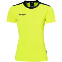 Kempa Emotion 27 chemise femmes - jaune fluo/marine, taille:XL