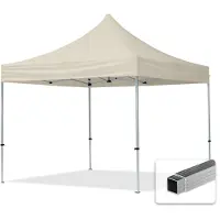 TOOLPORT 3x3 m Tonnelle pliante Alu, PES 700, crème