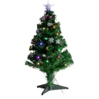 LIGHTS Arbre de Noël artificiel avec lumières et étoile, 90 cm