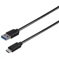 Hapena 3113120102, 1 m, USB A, USB C, USB 3.2 Gen 1 (3.1 Gen 1), 5 Gbit/s, noir