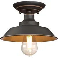WESTINGHOUSE Plafonnier à une flamme Iron Hill bronze huilé
