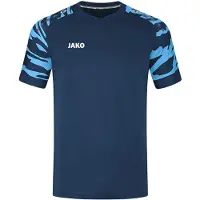 Jako Wild Maillot Manches Courtes Hommes - Navy / Bleu Ciel | Taille: S