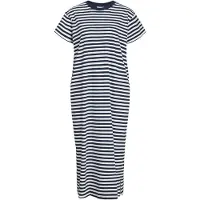 Jack & Jones Annabel Loose Stripe Mid Jjxx Short Sleeve Long Dress Bleu S Femme