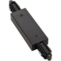 SLV Noir Connector 1-Fase connecteur électrique longitudinal avec option d'alimentation