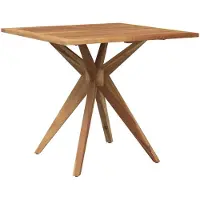 Syfax Table de jardin carrée 85x85x75 cm en bois massif d'acacia