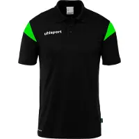 Uhlsport Squad 27 Short Sleeve Polo Noir 12-13 Years Garçon