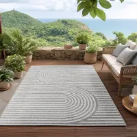 HomebyHome Tapis d’Extérieur Imperméable et Résistant aux UV Idéal pour Cuisine Balcon Terrasse Jardin et Salon, Taille: 120x170 cm