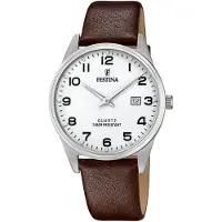 Festina Montre à affichage analogique blanc