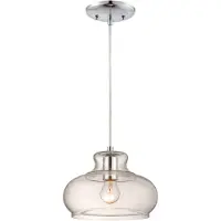 WESTINGHOUSE Suspension chrome / verre transparent Maxi avec 1 source lumineuse