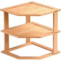Kesper | Étagère de cuisine, Matériau : bambou, Dimensions : L 25 x P 25 x H 27 cm, Couleur : marron | 58804
