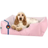 BedDog Zara Lit Pour Chien, Panier Corbeille, Coussin De Chien [M Env. 70x55cm, Pink-York (Rose)]