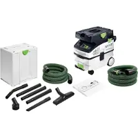 Festool CTL MIDI I CLEANTEC aspirateur mobile 1200 watts 15 l classe de poussière L ( 578309 ) + 8 pces kit de nettoyage pour artisans ( 577258 )