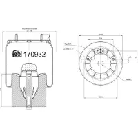 FEBI BILSTEIN Soufflet de suspension, suspension pneumatique 170932