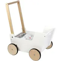 Small Foot Poussette de poupée en bois, petit bouton