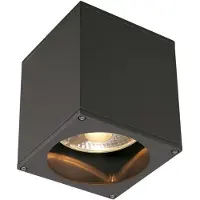 SLV Big Theo Ceiling Out GU10 ES111 Deckenleuchte eckig 13x13 cm anthrazit IP44