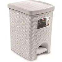 Stefanplast Poubelle Elegance Lt.20, Poubelle, Blanc