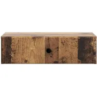 vidaXL Table d'appoint murale en bois ancien 59 x 34,5 x 17 cm