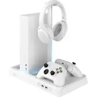 FIXED Support multifonctionnel pour Xbox S Series X avec ventilation et chargeur blanc