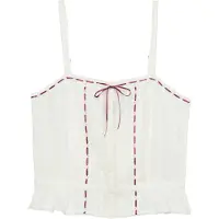 Superdry Lace Cami Sleeveless Top Blanc XS Femme
