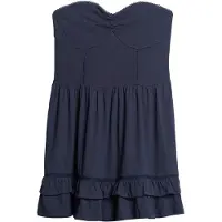Superdry Femme Mini-robe Bustier en Dentelle Esprit Années 50 Bleu Marine Taille: 40