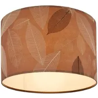 Briloner Plafonnier Mata, d cor feuilles, style boh me, douille E27, couleur caf , 35 x 28 cm